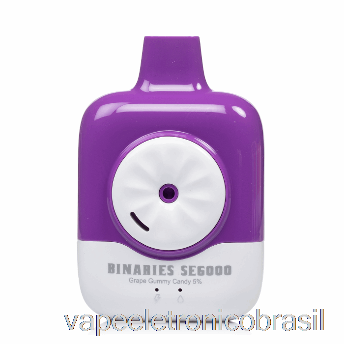 Vape Eletrônico Horizonte Binários Se6000 Bala De Goma De Uva Descartável
